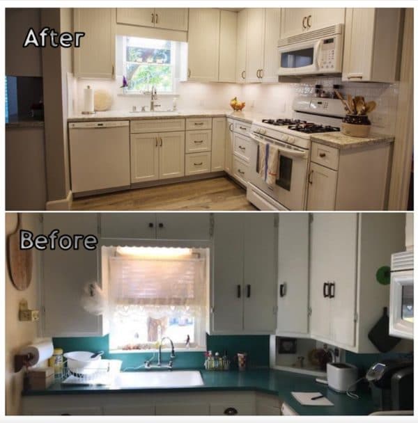 Kitchen Remodel - Before and After Kitchen Redo - stacked view - Photo Jun 21, 4 03 18 PM